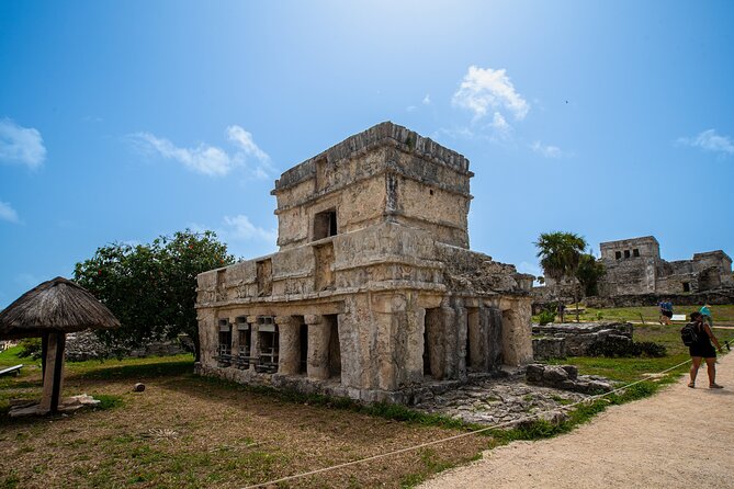 4x1: Coba, Cenote, Tulum and Playa del Carmen Tour from Cancun - Tulum Archaeological Site: Walled City Views, Big Walking, and Ticket Costs