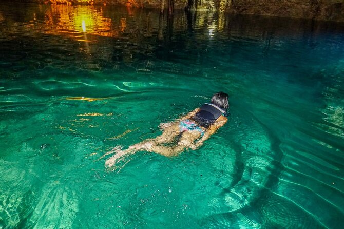 Adrenaline experience from Cancun Atvs Ziplines and a Mayan Cenote - Cooling Down at a Real Mayan Cenote