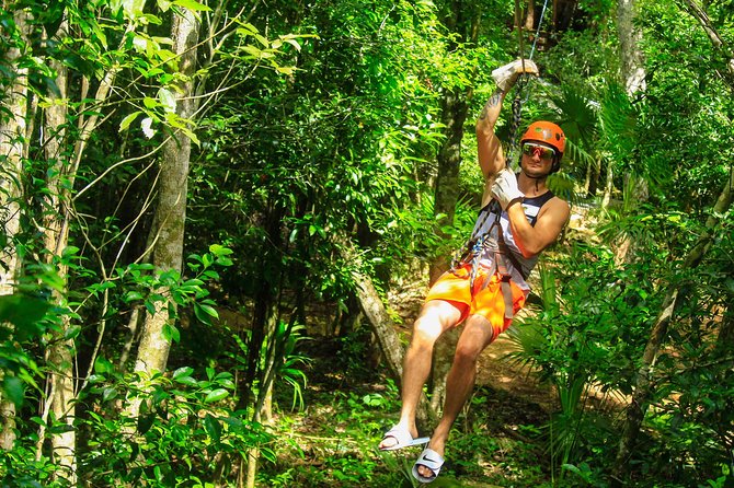 ATV Adventure, Interactive Bridges, Ziplines, Cenote and Lunch - Honda 220cc ATV Ride: Jungle Trails, Bumps, and a Guided Pace