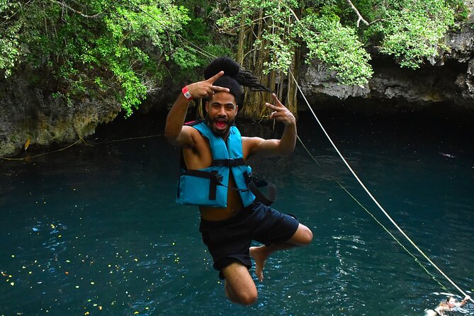 ATV Adventure, Interactive Bridges, Ziplines, Cenote and Lunch - Cenote Verde Lucero: Cooling Off in a Limestone Cave System