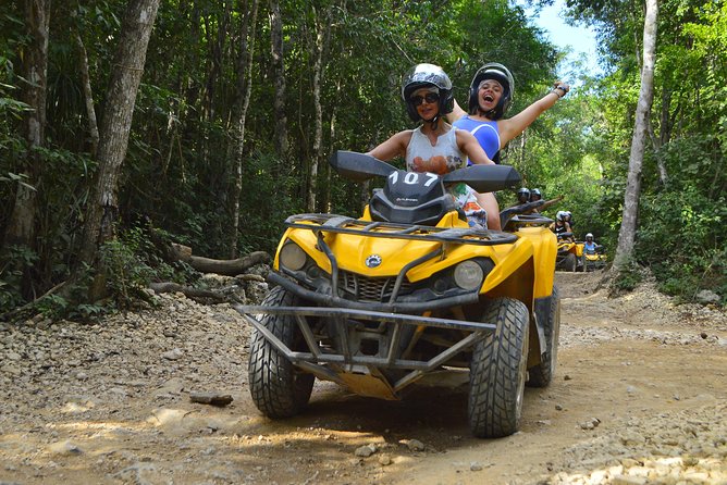 ATV Single & Zip Line from Cancun - Cenote Jump and Underground River Snorkeling: Cool Water, Real Swim Skill