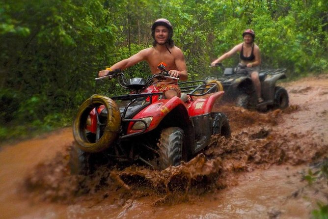 Cancun Best ATV Tour, Ziplines and Cenote Swim with Lunch - Zip line circuit above the jungle canopy: fun, but not always long