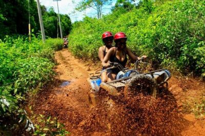 Cancun Best ATV Tour, Ziplines and Cenote Swim with Lunch - ATV + cenote first: the jungle ride and the swim window