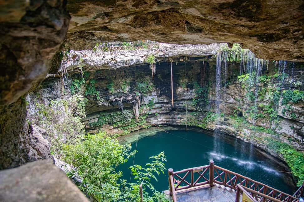 Cancun: Chichen Itza, Cenote & Valladolid Tour with Lunch - Cenote Chichikán: time to swim, cool off, and follow the practical rules