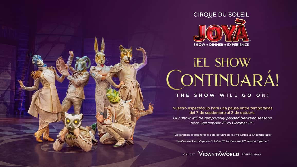 Cancún: Cirque du Soleil JOYÀ Show Ticket - The dinner and champagne tiers: what’s the real value?