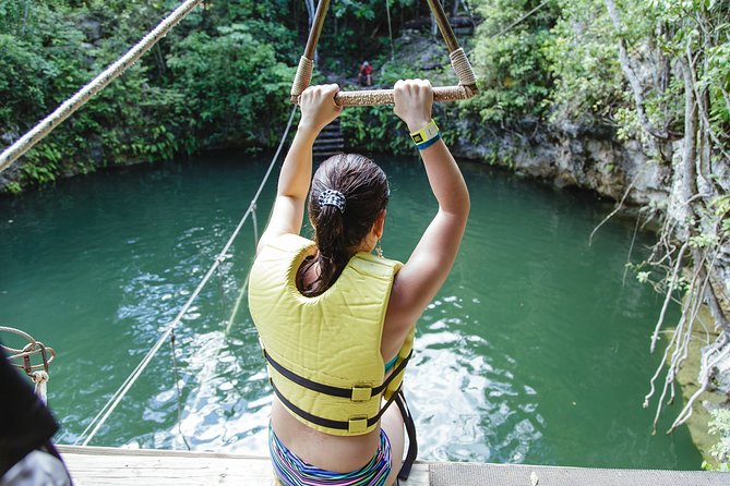 Cancun Extreme Zipline Canopy Tour - The cenote stop: where the day cools off
