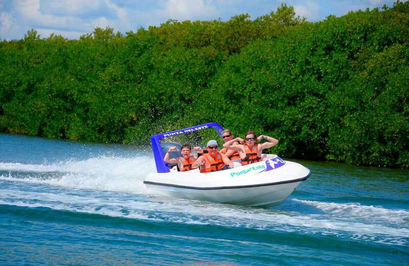 Cancun: Jungle Tour Adventure with Speedboat and Snorkeling - Nichupté Lagoon speedboat time: you actually drive