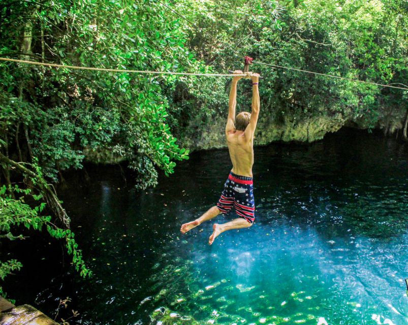 Cancun & Riviera Maya: ATV, Zipline, & Cenote Combo Tour - Cenote Verde Lucero: A 100% Natural Open Sinkhole Swim