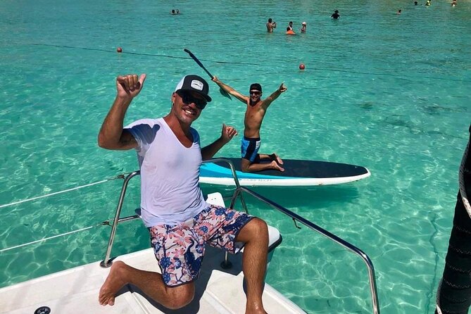 Cancun to Isla Mujeres Private Catamaran Cruising Snorkeling Fun! - The open-bar sailing part: drinks, music, and a real break