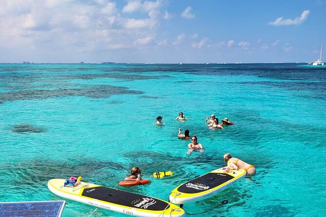 Cancun to Isla Mujeres Private Catamaran Cruising Snorkeling Fun! - The second Playa Norte swim and slow-coast sightseeing