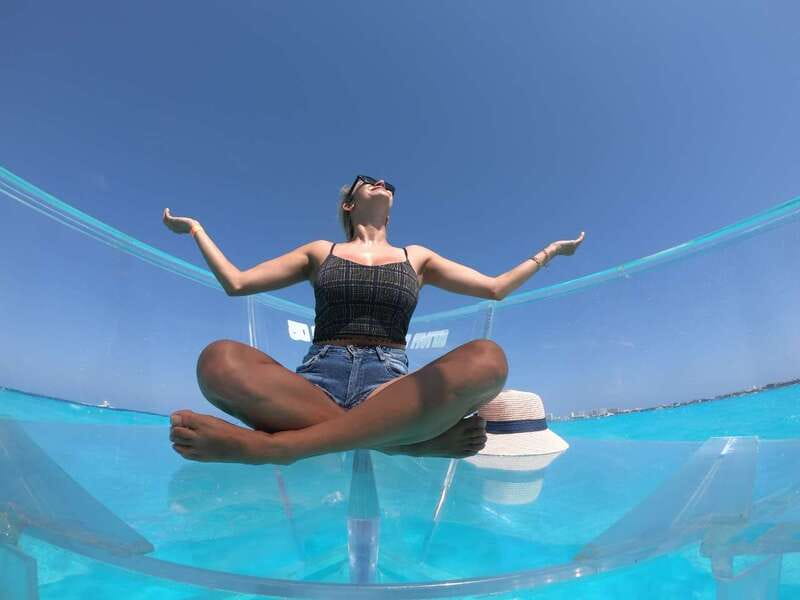 Cancun: Transparent Boat Tour with Drinks - Transparent Views Over Nichupte Lagoon and the Caribbean