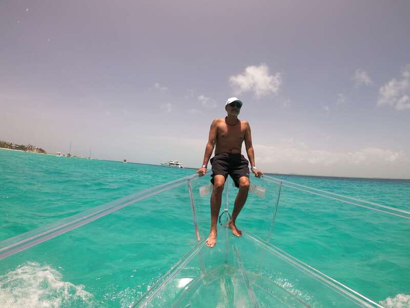 Cancun: Transparent Boat Tour with Drinks - Reef Colors and the Clear-Bottom Photo Advantage