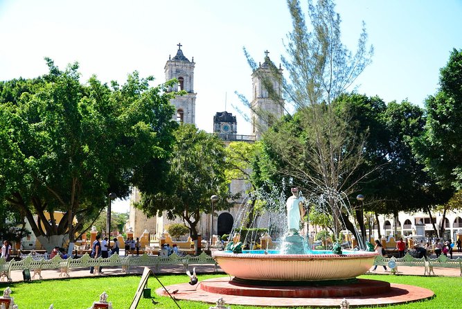 Chichen Itza Deluxe Valladolid and 2 Cenotes - Valladolid and the Merida-area church stop: quick and efficient