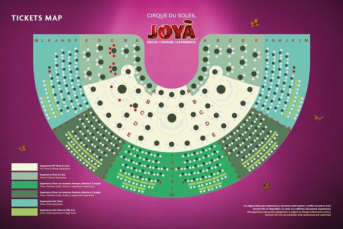 Cirque du Soleil JOYÀ Admission Tickets - Theater rules: dress code, photos, and what to bring