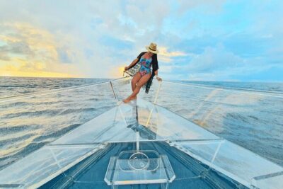 Clearboat in Cancun + Refreshments !! - Nichupté Lagoon: Where You Start Watching Like a Pro