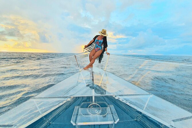 Clearboat in Cancun + Refreshments !! - Nichupté Lagoon: Where You Start Watching Like a Pro