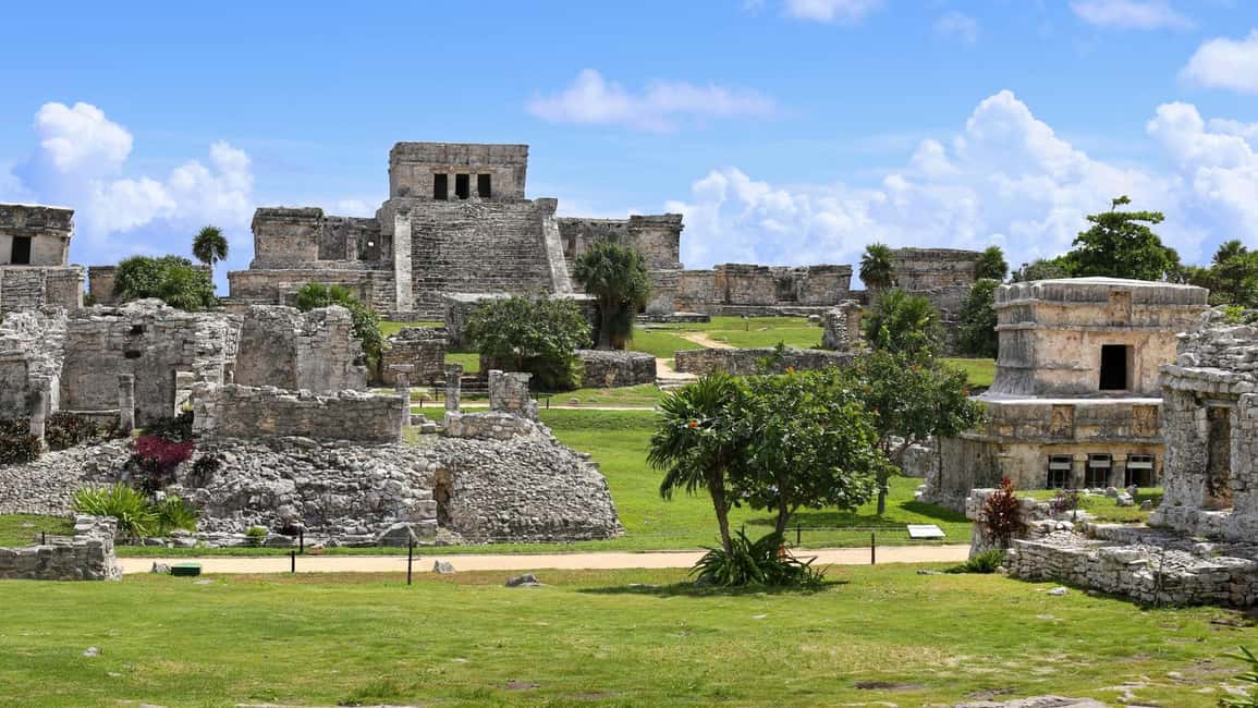 Coba, Tulum, Cenote & Lunch ECO Full Day from Rivera - Coba archaeological zone and the tallest pyramid’s base