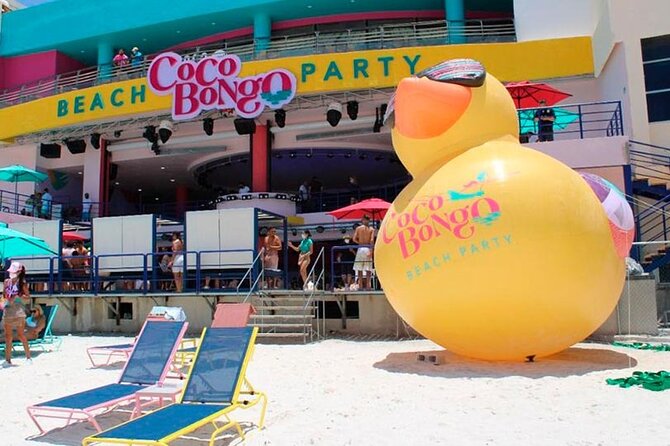 Coco Bongo Beach Club Cancun - The show layout: beach, pool, and where the energy happens