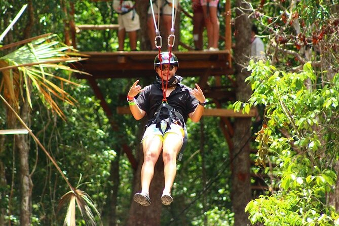 Day Tour with ATV, Zipline and Cenote Adventure from Cancun - Zipline and hanging bridges: fun, but not always a thrill for kids