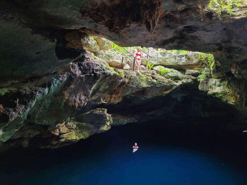 From Riviera Maya: Coba, Punta Laguna & Cenote Guided Trip - Coba archaeological zone: causeways, lagoons, and big temple scale