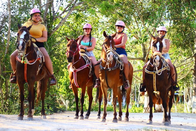 Horseback Riding Cenote, Zipline.Transportation & Tequila Tasting - Zipline circuit and hanging bridges: the best value thrill