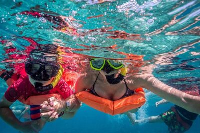 Isla Contoy and Isla Mujeres Tour with Snorkeling from Cancun - Snorkeling at Ixlache Reef: included gear, but go in with eyes open