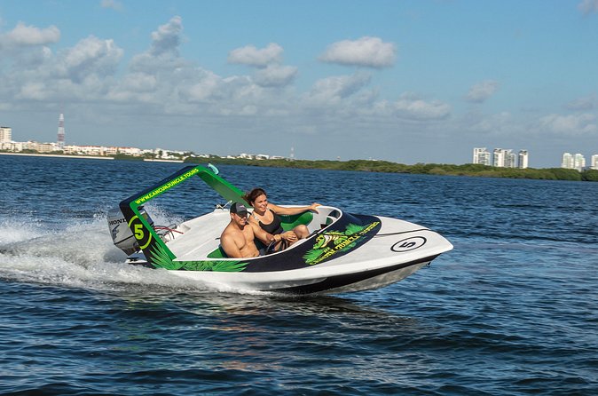 Jungle Tour adventure Cancun Speed Boat Through Mangrove - Nichupté Bridge and the “photo stops” that make it feel like an event