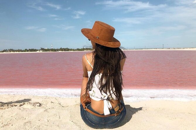 Las Coloradas & Rio Lagartos Tour from Cancún - Stop 1: Las Coloradas pink lagoons and salt-making explanations