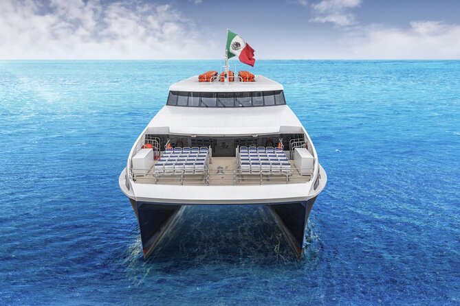 Luxury FERRY Xcaret: From Cancun to Isla Mujeres - Round Ticket Value: Cancun Scenic Tower Access Included