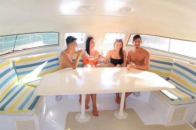Private Catamaran from Cancun to Isla Mujeres | For up to 25 ppl - The main catch is extra pay and weather reality