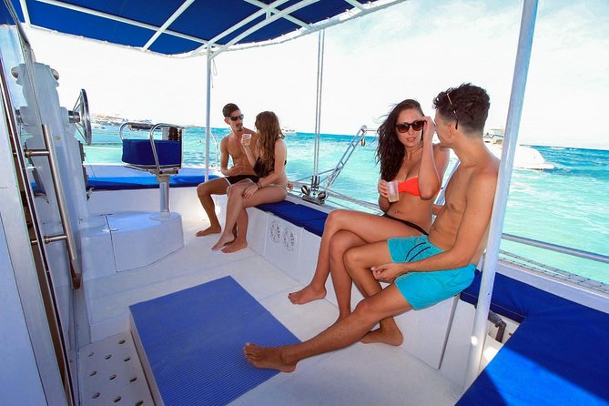 Private Catamaran from Cancun to Isla Mujeres | For up to 25 ppl - Stop 1: Museo Subacuatico de Arte snorkeling at Manchones reef