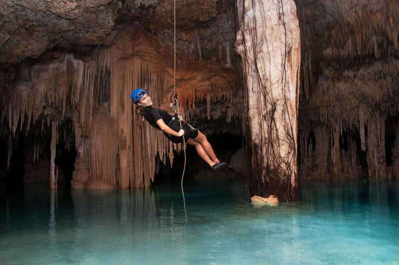 Rio Secreto Nature Reserve: Bicycle, Rappel & Ziplines Tour - The cave walk: your first real look at Rio Secreto