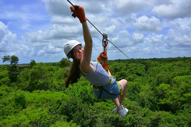 Selvatica Adventure Park ATV and Ziplines in Cancun and Riviera Maya - Rope Course Sky-Walking Plus Parachute Drop (Short, Intense, and Serious Fun)