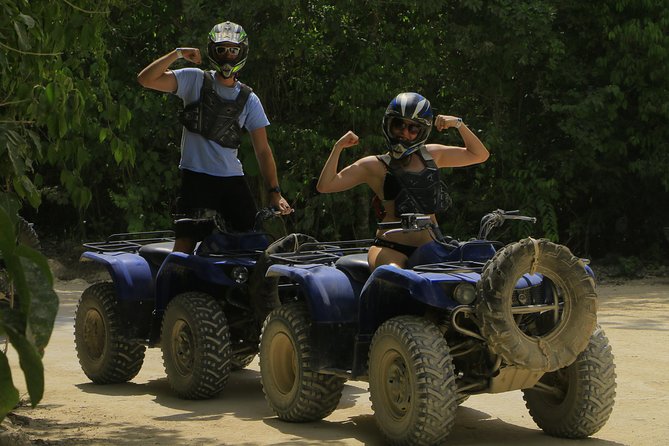 Selvatica Adventure Park ATV and Ziplines in Cancun and Riviera Maya - Private Cenote Swim and Lunch at Basecamp (How to Cool Down Without Rushing)