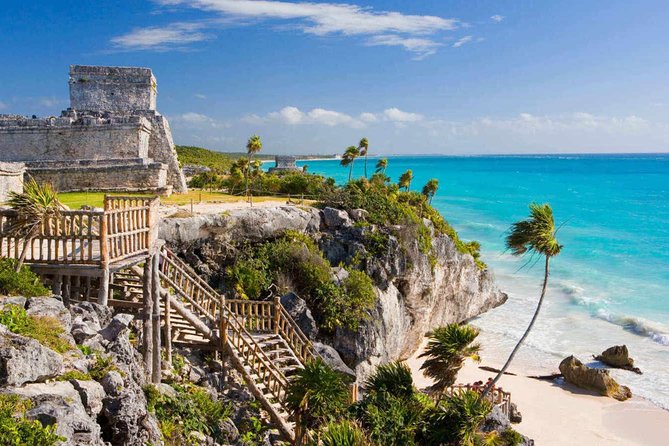 Tulum, Coba, Playa Del Carmen and Cenote Tour with Tickets - Entering Tulum Ruins: Guided Mayan Context You Can Use Immediately