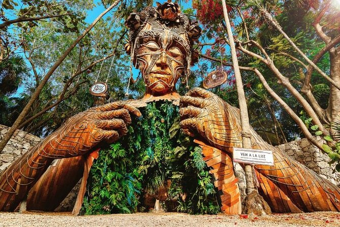 Tulum Ruins visit cenotes house turtle and Sculpture Come to Light - Stop 3: Casa Tortuga cenotes and turtle house swims—what you’re signing up for
